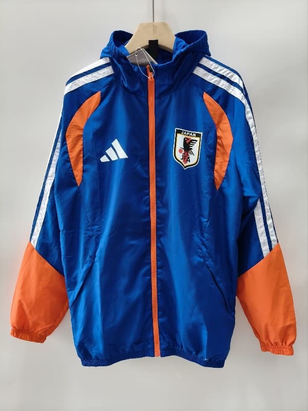 AAA(Thailand) Japan 2026 Blue Soccer Windbreaker AAA(Thailand) Japan 2026 Blue Soccer Windbreaker