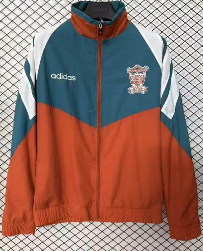AAA(Thailand) Liverpool 1993 Green Red Soccer Windbreaker AAA(Thailand) Liverpool 1993 Green Red Soccer Windbreaker