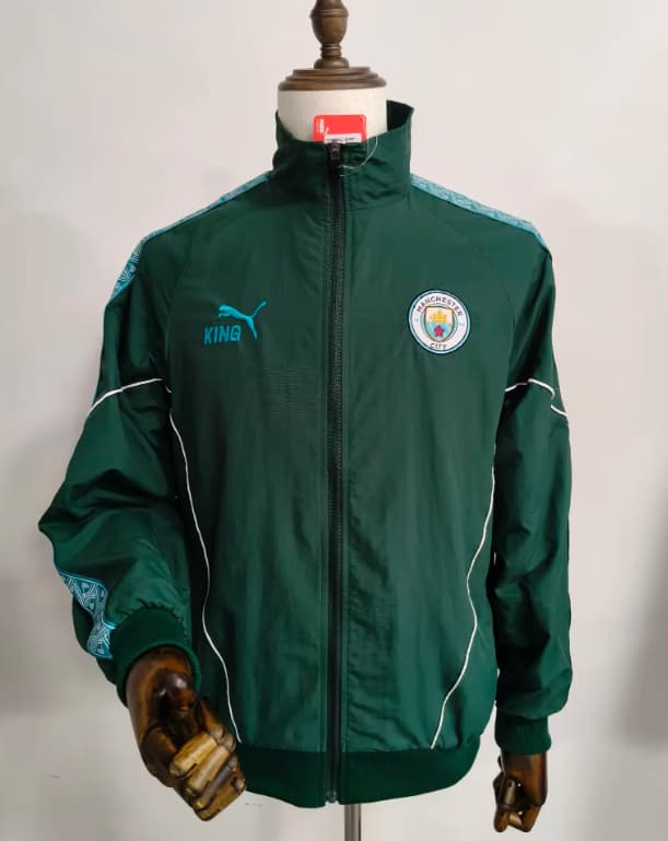 AAA(Thailand) Manchester City 26/27 Green Soccer Windbreaker AAA(Thailand) Manchester City 26/27 Green Soccer Windbreaker