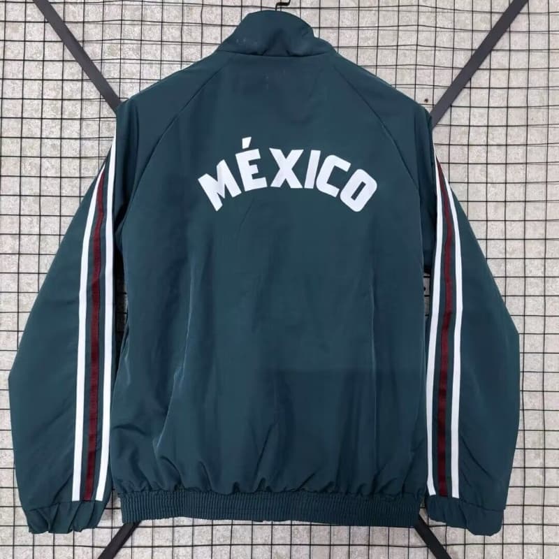 AAA(Thailand) Mexico 2026 Dark Green Soccer Windbreaker