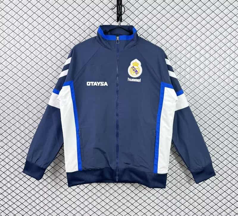 AAA(Thailand) Real Madrid 1991/92 Dark Blue Soccer Windbreaker