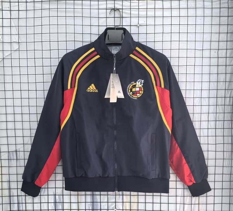 AAA(Thailand) Spain 2002 Dark Blue Soccer Windbreaker AAA(Thailand) Spain 2002 Dark Blue Soccer Windbreaker