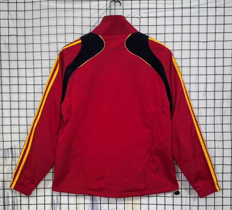 AAA(Thailand) Spain 2026 Red Soccer Windbreaker 02