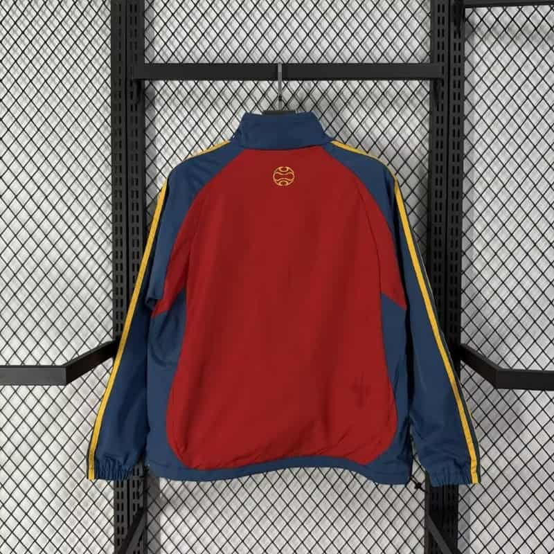 AAA(Thailand) Spain 2026 Red Soccer Windbreaker 05