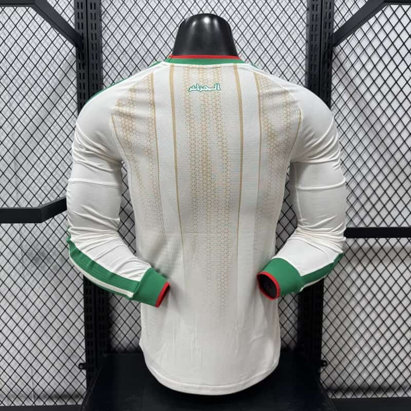 AAA(Thailand) Algeria 2026 World Cup Home Long Sleeve Soccer Jersey(Player)