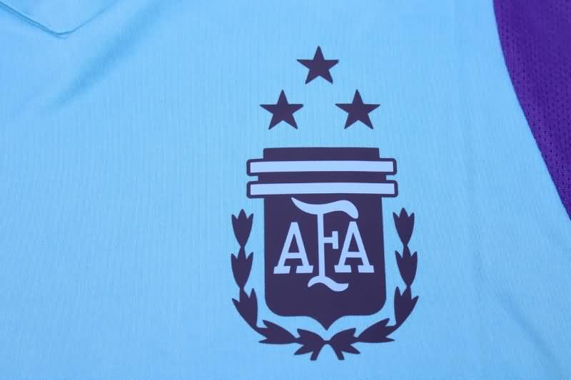 AAA(Thailand) Argentina 2022 Blue Vest 3 Stars Soccer Jersey