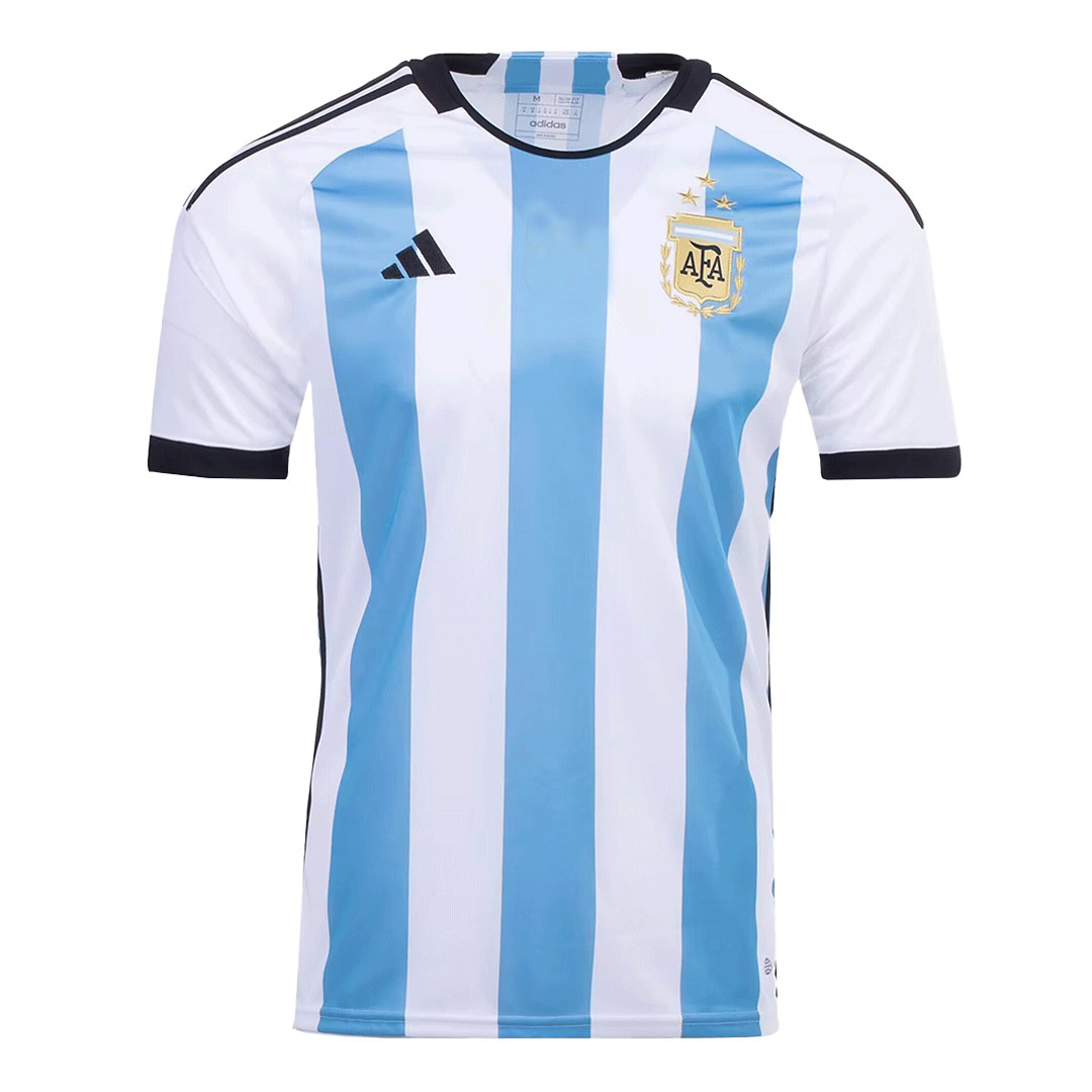 AAA(Thailand) Argentina 2022 World Cup Champion 3 Stars Soccer Jersey 02