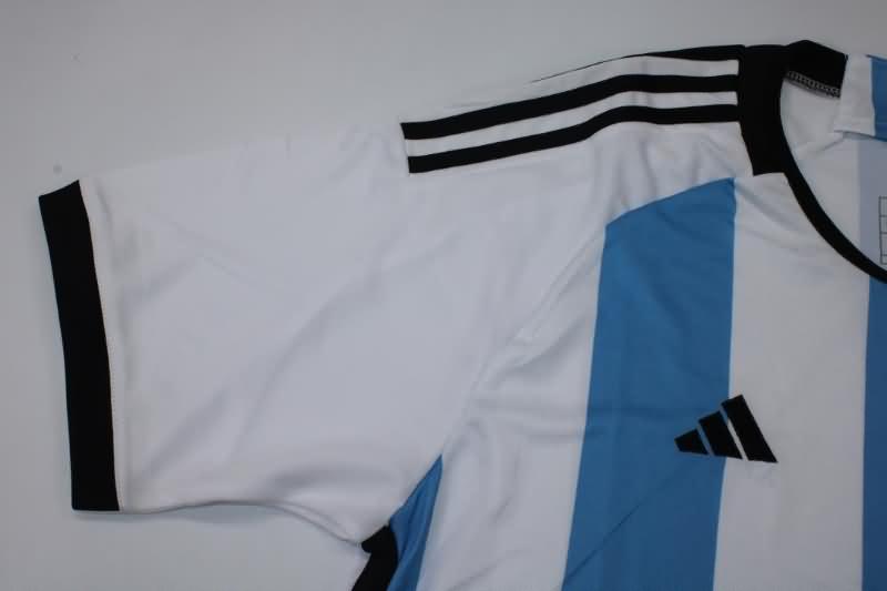 AAA(Thailand) Argentina 2022 World Cup Home 3 Stars Soccer Jersey