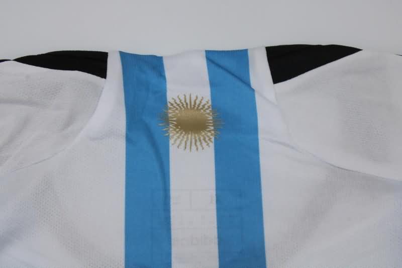 AAA(Thailand) Argentina 2022 World Cup Home 3 Stars Soccer Jersey