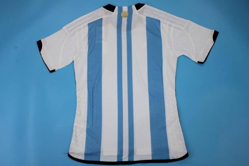 AAA(Thailand) Argentina 2022 World Cup Home Soccer Jersey(Player)