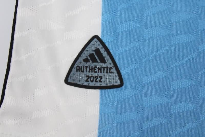 AAA(Thailand) Argentina 2022 World Cup Home 3 Stars Soccer Jersey(Player)