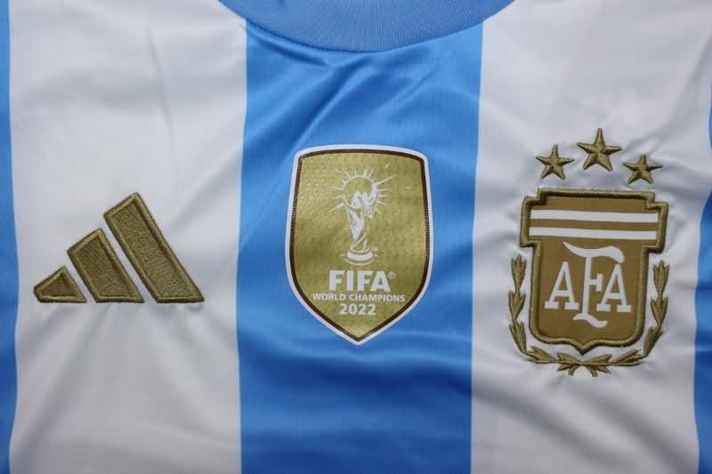 AAA(Thailand) Argentina 2024 Copa America Home Long Sleeve Soccer Jersey