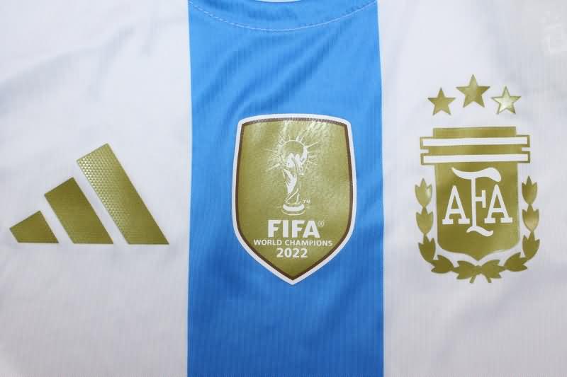 AAA(Thailand) Argentina 2024 Copa America Home Long Sleeve Soccer Jersey (Player)