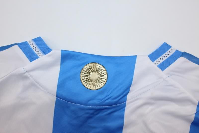 AAA(Thailand) Argentina 2024 Copa America Home Long Sleeve Soccer Jersey (Player)