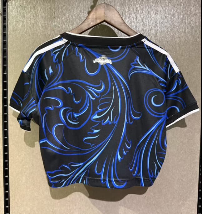 AAA(Thailand) Argentina 2026 Away Women Cropped Soccer Jersey
