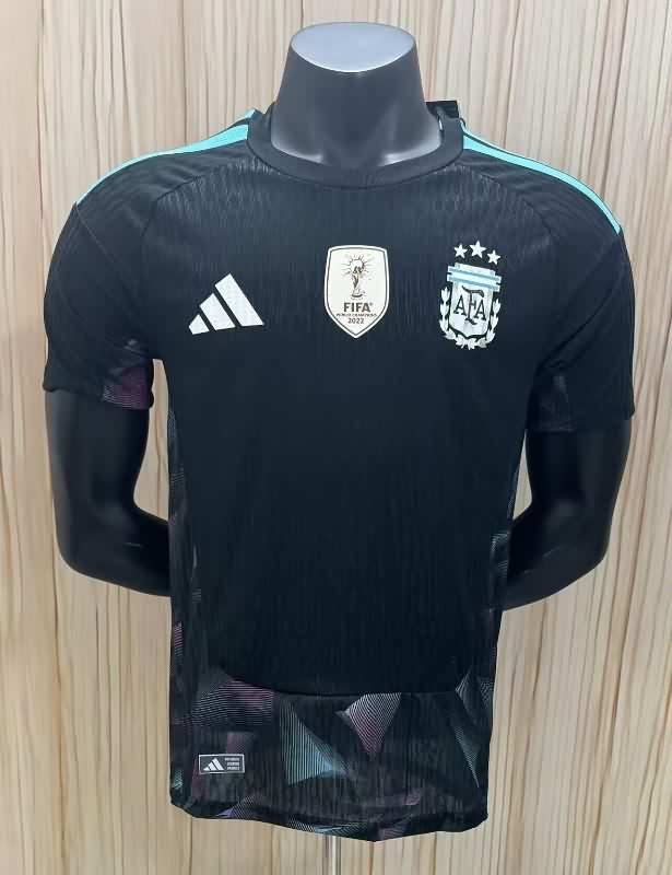 AAA(Thailand) Argentina 2026 World Cup Goalkeeper Black Soccer Jersey (Player)