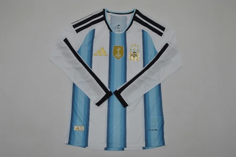 AAA(Thailand) Argentina 2026 World Cup Home Long Sleeve Soccer Jersey (Player)