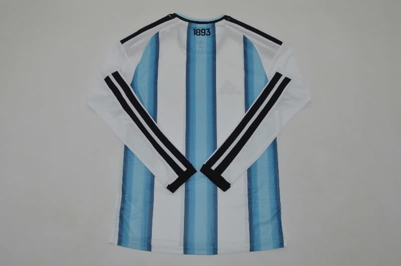 AAA(Thailand) Argentina 2026 World Cup Home Long Sleeve Soccer Jersey (Player)