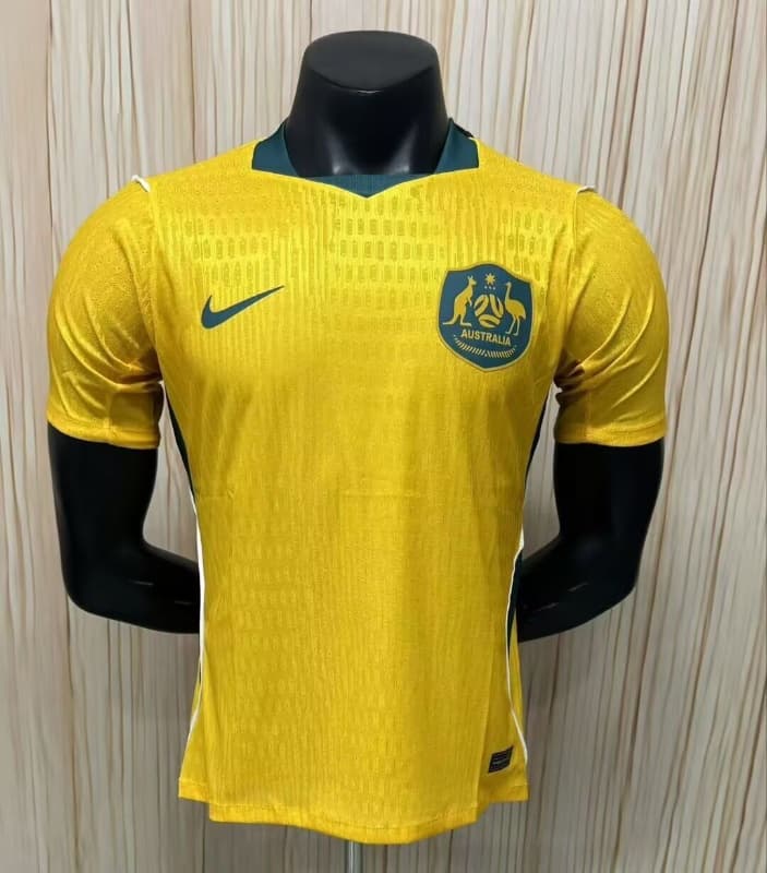 AAA(Thailand) Australia 2026 World Cup Home Soccer Jersey (Player) AAA(Thailand) Australia 2026 World Cup Home Soccer Jersey (Player)
