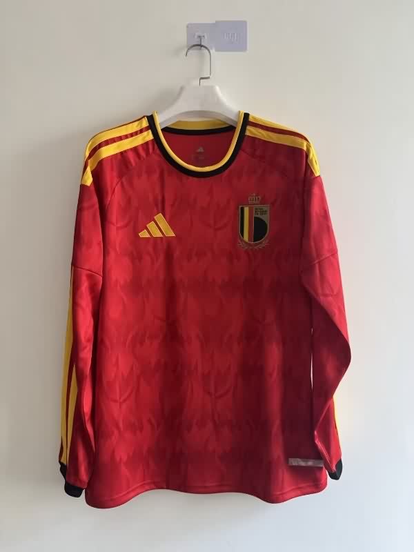 AAA(Thailand) Belgium 2026 World Cup Home Long Sleeve Soccer Jersey