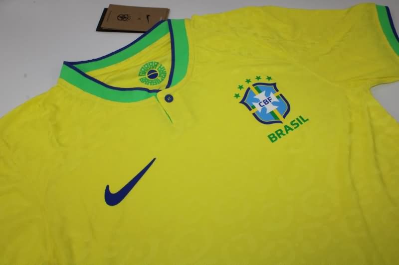 AAA(Thailand) Brazil 2022 World Cup Home Soccer Jersey(Player)