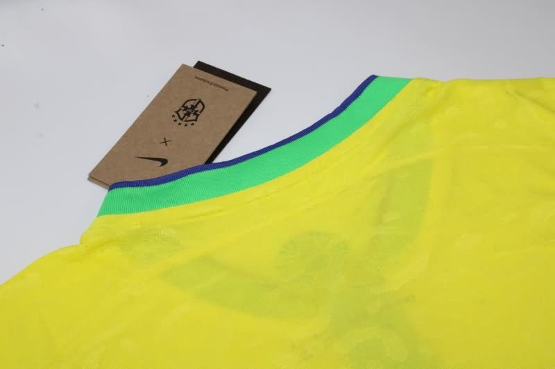 AAA(Thailand) Brazil 2022 World Cup Home Soccer Jersey(Player)