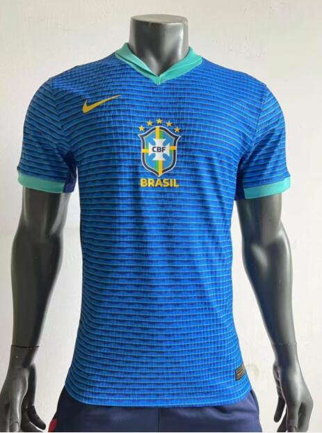 AAA(Thailand) Brazil 2024 Copa America Away Soccer Jersey (Player)