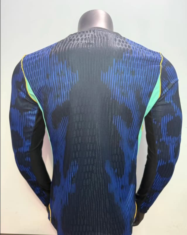 AAA(Thailand) Brazil 2026 World Cup Away Long Sleeve Soccer Jersey (Player)