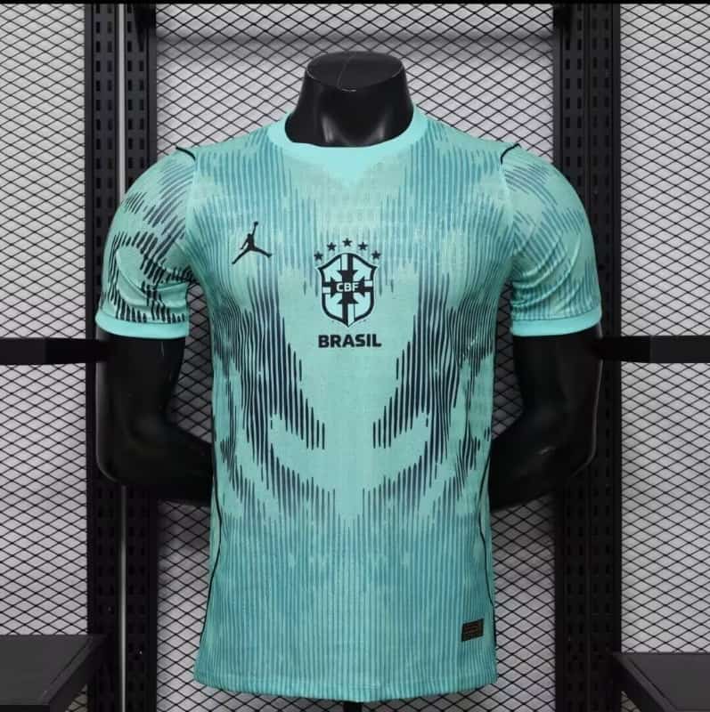 AAA(Thailand) Brazil 2026 Goalkeeper Green Soccer Jersey (Player) AAA(Thailand) Brazil 2026 Goalkeeper Green Soccer Jersey (Player)