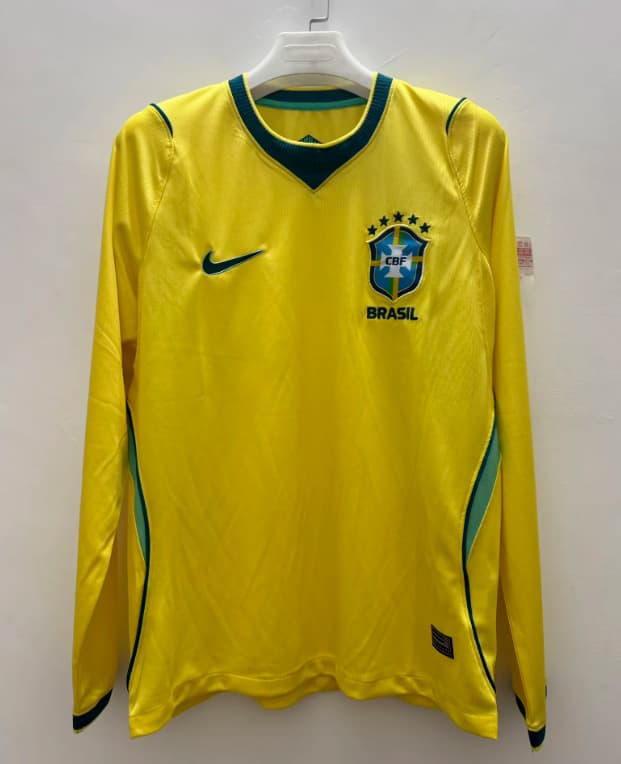 AAA(Thailand) Brazil 2026 World Cup Home Long Sleeve Soccer Jersey AAA(Thailand) Brazil 2026 World Cup Home Long Sleeve Soccer Jersey