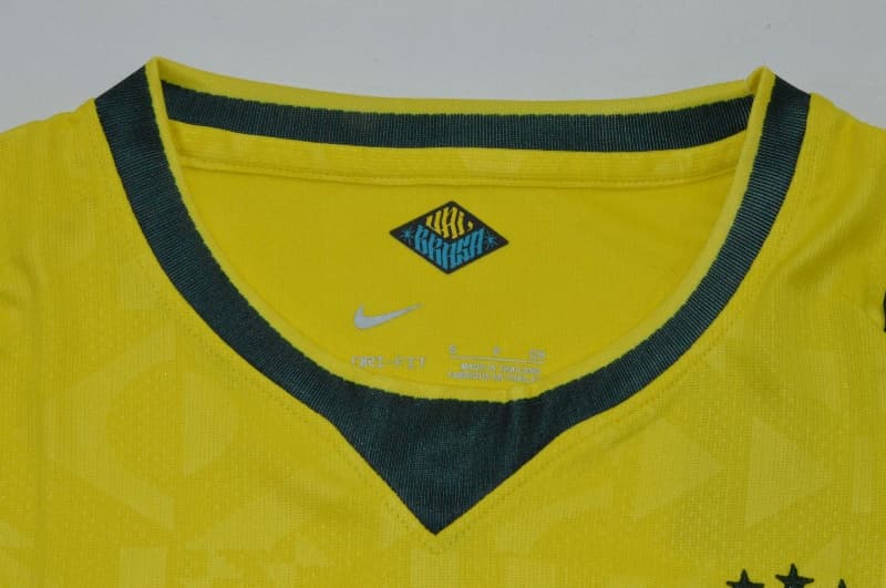 AAA(Thailand) Brazil 2026 Home Women Cropped Soccer Jersey