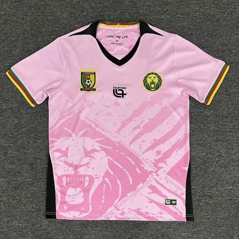 AAA(Thailand) Cameroon 2025 Goalkeeper Pink Soccer Jersey