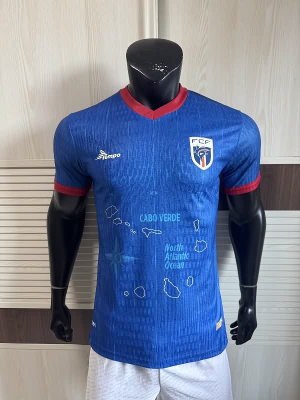 AAA(Thailand) Cape Verde 2025 Home Soccer Jersey (Player) AAA(Thailand) Cape Verde 2025 Home Soccer Jersey (Player)
