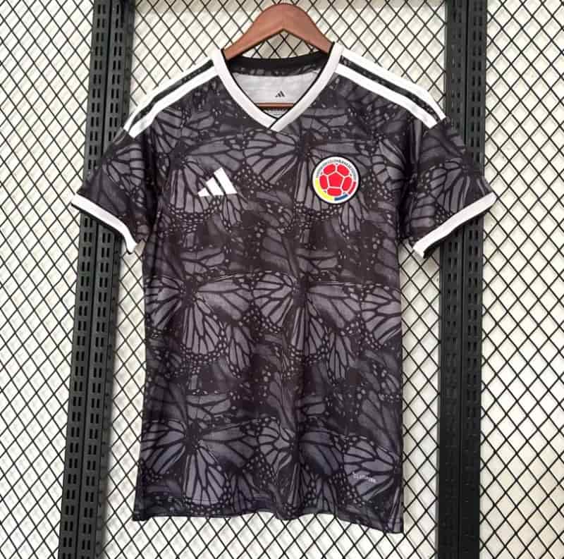 AAA(Thailand) Columbia 2026 Black Soccer Jersey AAA(Thailand) Columbia 2026 Black Soccer Jersey