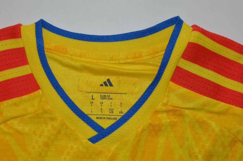 AAA(Thailand) Columbia 2026 World Cup Home Long Sleeve Soccer Jersey (Player)