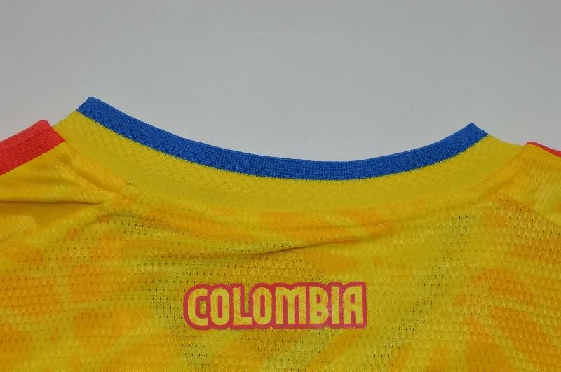 AAA(Thailand) Columbia 2026 World Cup Home Long Sleeve Soccer Jersey (Player)
