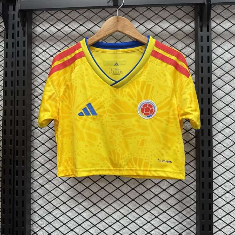 AAA(Thailand) Columbia 2026 World Cup Home Women Cropped Soccer Jersey
