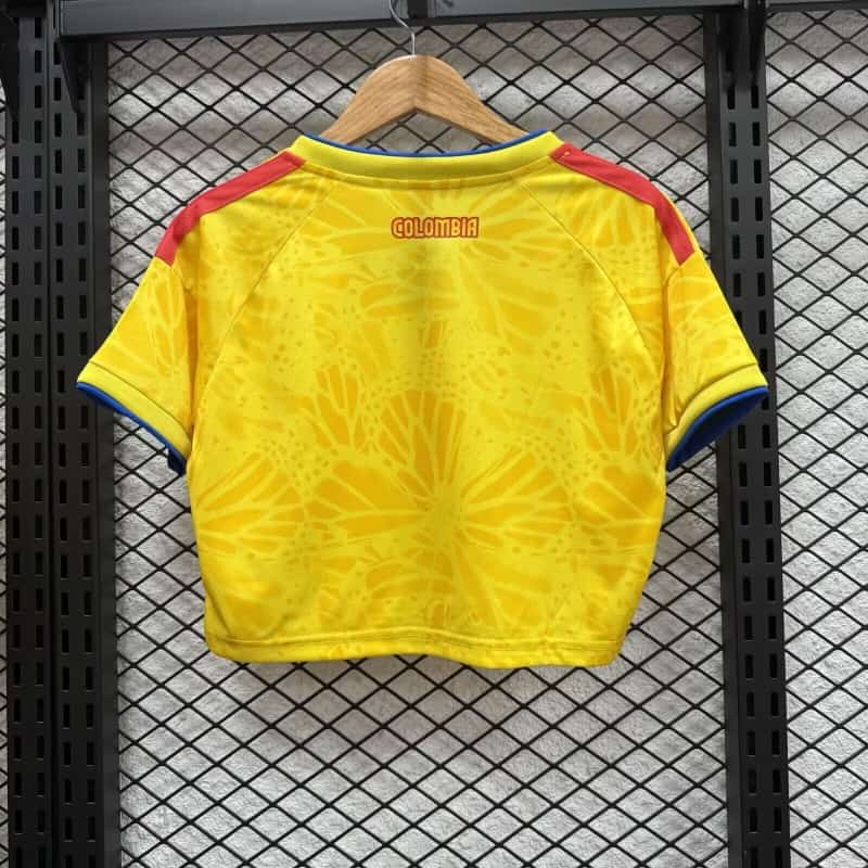AAA(Thailand) Columbia 2026 World Cup Home Women Cropped Soccer Jersey