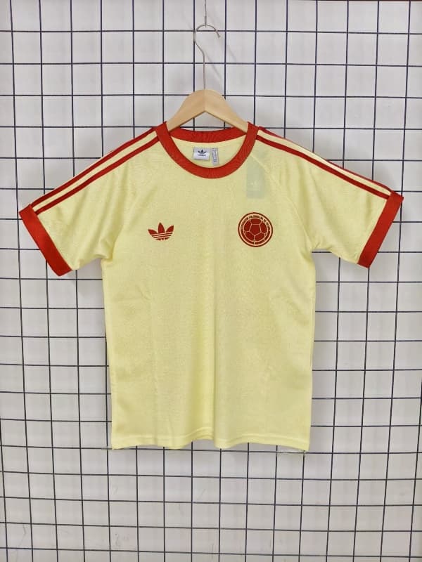 AAA(Thailand) Columbia 2026 Yellow Soccer Jersey 02 AAA(Thailand) Columbia 2026 Yellow Soccer Jersey 02
