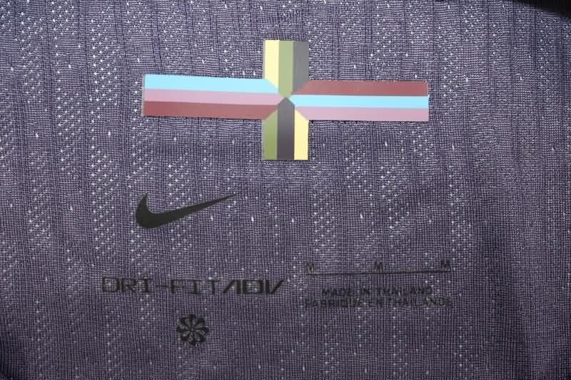 AAA(Thailand) England 2024 Away Long Sleeve Soccer Jersey (Player)