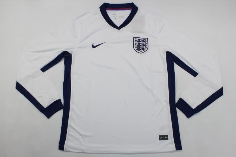 AAA(Thailand) England 2024 Home Long Sleeve Soccer Jersey