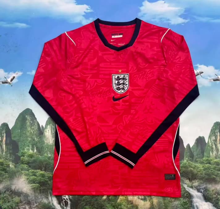 AAA(Thailand) England 2026 World Cup Away Long Sleeve Soccer Jersey