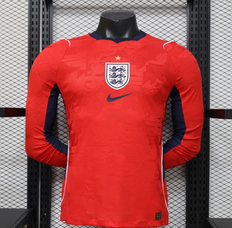 AAA(Thailand) England 2026 World Cup Away Long Sleeve Soccer Jersey (Player)