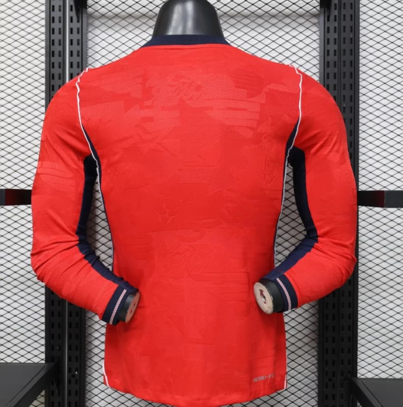 AAA(Thailand) England 2026 World Cup Away Long Sleeve Soccer Jersey (Player)