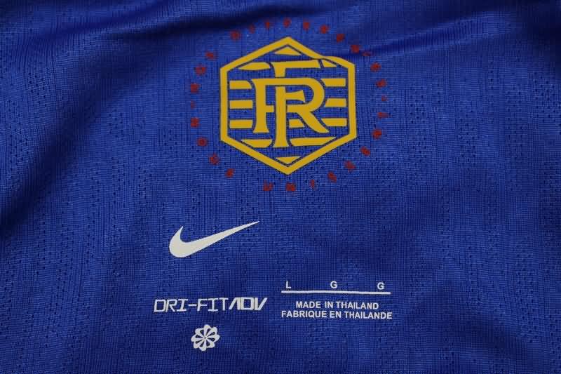 AAA(Thailand) France 2024 Home Long Sleeve Soccer Jersey (Player)
