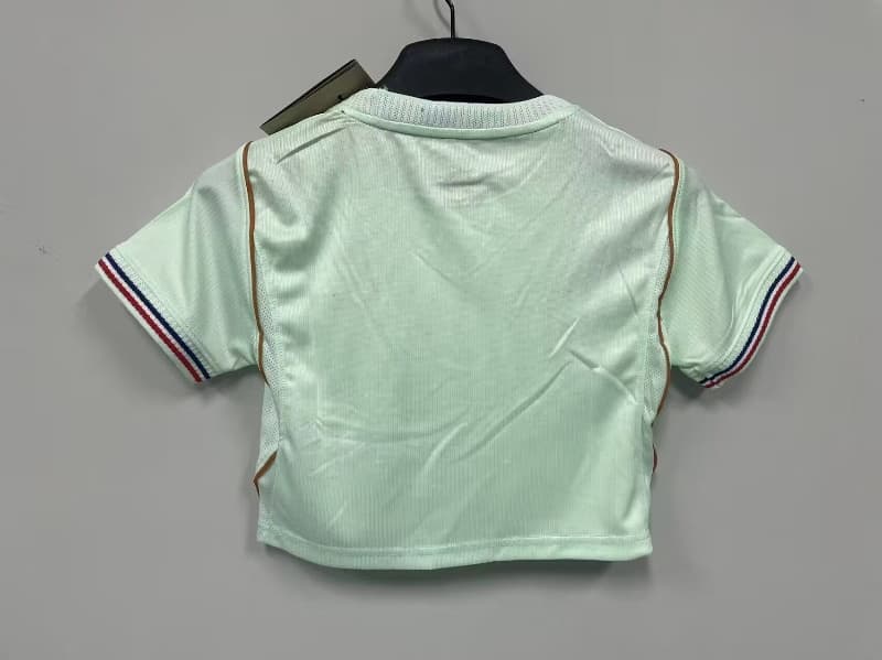 AAA(Thailand) France 2026 World Cup Away Women Cropped Soccer Jersey