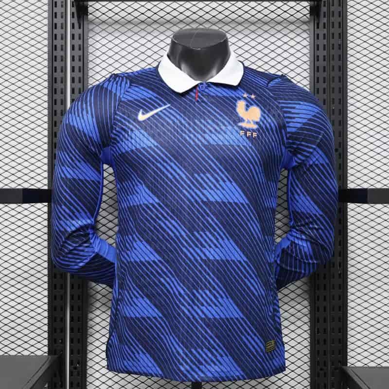 AAA(Thailand) France 2026 World Cup Home Long Sleeve Soccer Jersey (Player)