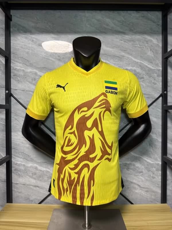 AAA(Thailand) Gabon 2026 Yellow Soccer Jersey (Player)