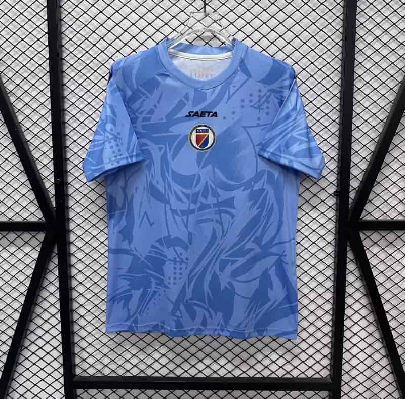AAA(Thailand) Haiti 2026 World Cup Goalkeeper Blue Soccer Jersey AAA(Thailand) Haiti 2026 World Cup Goalkeeper Blue Soccer Jersey