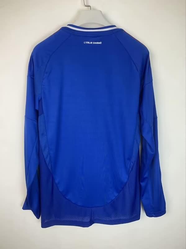 AAA(Thailand) Italy 2024 Home Long Sleeve Soccer Jersey